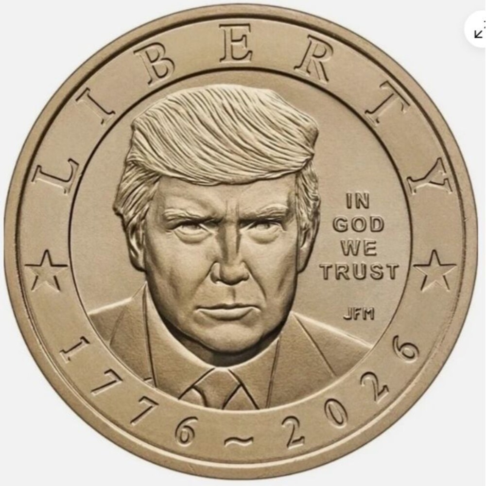 PACK OF 5: 2026 P President Trump Semiquincentennial $1 Coin